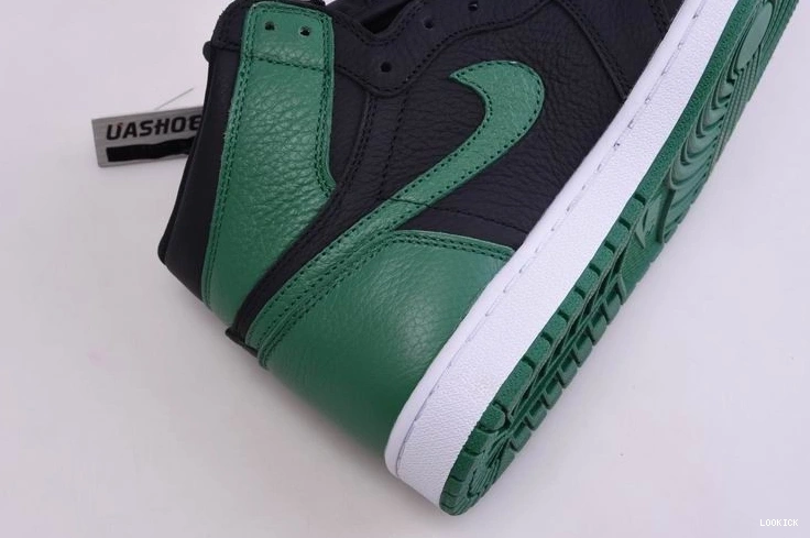 Reps Pine 555088-030  1 Jordan Green High Retro Black 0510